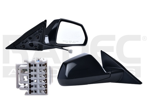 [018-0503-14] ESPEJO CD CTS 08-13 ELECTRICO C/DESENPANANTE P/PINTAR 5 PINES BASE/LUXURY/PREMIUM L4/V6/V8 4/6/8 CILINDROS 2.0/3.6/6.2L 4 PUERTAS DER