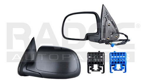 [018-0603-03] ESPEJO CV AVALANCHE 02-06 ELECTRICO C/DESENPANANTE CORRUGADO 5 PINES Z66/WT/HYBRID/LTZ/SS/BASE/LS/LT/Z71/DENALI/SL/SLE/SLT/1500/3500 V8 8 CILINDROS 4.8/5.3/6.0L 4 PUERTAS IZQ