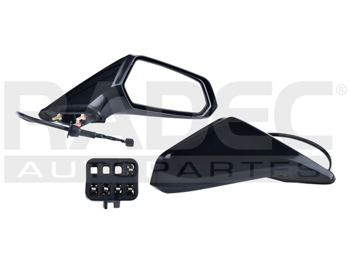 [018-0608-06] ESPEJO CV CAMARO 10-15 ELECTRICO C/DESENPANANTE P/PINTAR 5 PINES V/ZL1/Z28/SS/LS/LT V6/V8 6/8 CILINDROS 3.6/6.2/7.0L 2 PUERTAS DER