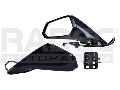 [018-0608-07] ESPEJO CV CAMARO 10-15 ELECTRICO C/DESENPANANTE P/PINTAR 5 PINES V/ZL1/Z28/SS/LS/LT V6/V8 6/8 CILINDROS 3.6/6.2/7.0L 2 PUERTAS IZQ