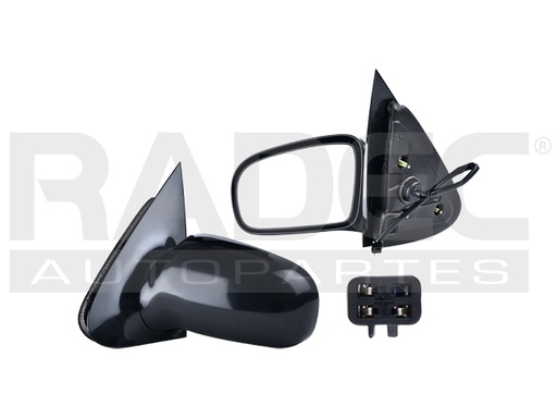 [018-0611-01] ESPEJO CV CAVALIER 95-05 ELECTRICO C/BASE P/PINTAR 3 PINES RS/Z24/SE/GT/BASE/LS L4 4 CILINDROS 2.2L 4 PUERTAS IZQ