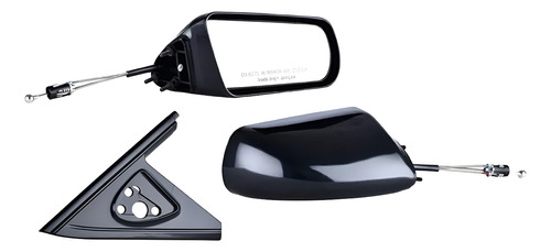 [018-0611-06] ESPEJO CV CAVALIER 90-94 4 PUERTAS C/BASE C/CONTROL NEGRO LE/VL/RS/Z24/SE/GT/BASE DER