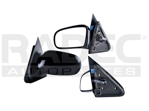 [018-0611-09] ESPEJO CV CAVALIER 95-05 MANUAL C/BASE NEGRO RS/Z24/SE/GT/BASE/LS L4 4 CILINDROS 2.2L 2 PUERTAS IZQ