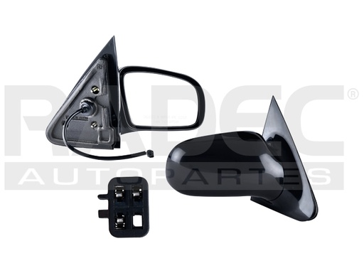 [018-0611-10] ESPEJO CV CAVALIER 95-05 ELECTRICO C/BASE NEGRO 3 PINES RS/Z24/SE/GT/BASE/LS L4 4 CILINDROS 2.2L 2 PUERTAS DER