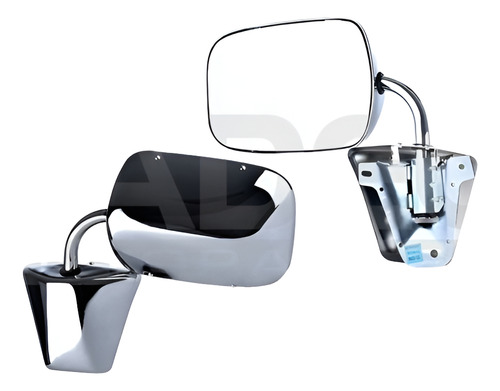[018-0615-03] ESPEJO CV CHEYENNE/CUSTOM 77-91/SUBURBAN 73-91 C/BASE CROMADA BASE DER/IZQ