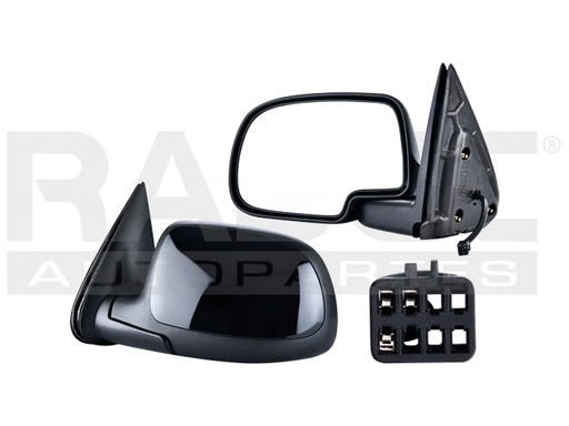 [018-0615-21] ESPEJO CV CHEYENNE 99-06 ELECTRICO C/CONCHA P/PINTAR 3 PINES LS/LT IZQ