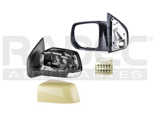 [018-0616-15] ESPEJO CV COLORADO 13-15 ELECTRICO C/DIRECCIONAL P/PINTAR 5 PINES IZQ
