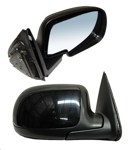 [018-0620-04] ESPEJO CV CHEYENNE/SILVERADO 99-06 MANUAL NEGRO BRILLANTE DER