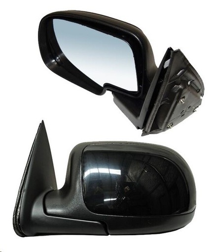 [018-0620-05] ESPEJO CV CHEYENNE/SILVERADO 99-06 MANUAL NEGRO BRILLANTE IZQ