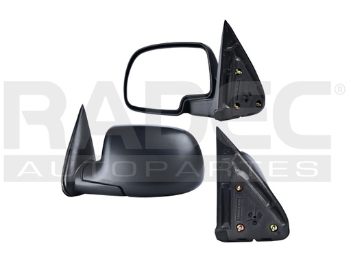 [018-0620-11] ESPEJO CV CHEYENNE 99-06 MANUAL CORRUGADO WT/HYBRID/LTZ/SS/BASE/LT/Z71/DENALI/SL/SLE/SLT IZQ
