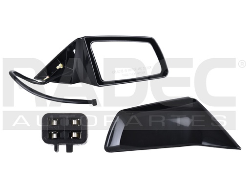[018-0621-04] ESPEJO CV CUTLASS 87-96  ELECTRICO NEGRO 3 PINES TOURING/STE/LE/LIMITED/SE/SS/BASE DER