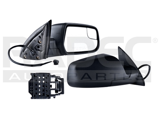 [018-0622-12] ESPEJO CV EQUINOX 10-15 ELECTRICO C/PUNTO CIEGO 4 PINES CORRUGADO DER