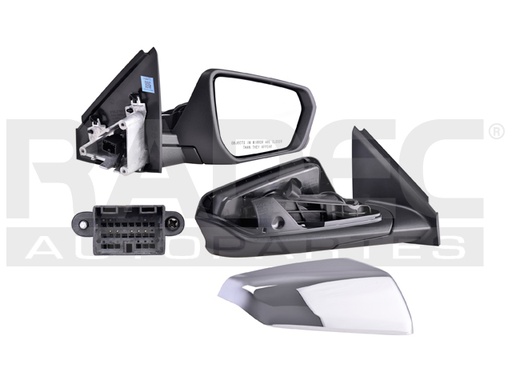 [018-0622-28] ESPEJO CV EQUINOX 18-21 ELECTRICO CROMADO 3 PINES LS/LT/PREMIER/MIDNIGHT/SLT L4 4 CILINDROS 1.5/2.0L 5 PUERTAS DER