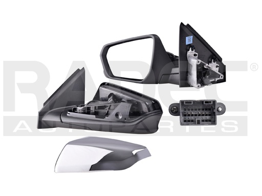 [018-0622-29] ESPEJO CV EQUINOX 18-21 ELECTRICO CROMADO 3 PINES LS/LT/PREMIER/MIDNIGHT/SLT L4 4 CILINDROS 1.5/2.0L 5 PUERTAS IZQ