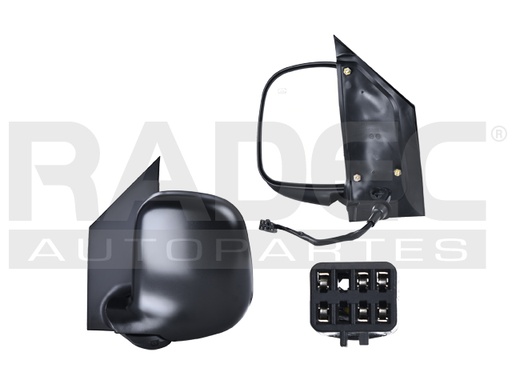 [018-0623-03] ESPEJO CV EXPRESS VAN 96-02 ELECTRICO C/DESENPANANTE NEGRO 5 PINES BASE/LS/LT/SLE/SLT/1500/2500/3500 V6/V8 6/8 CILINDROS 4.3/5.0/5.7L 3 PUERTAS IZQ