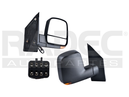 [018-0623-18] ESPEJO CV EXPRESS VAN 03-16 ELECTRICO C/DESENPANANTE C/DIRECCIONAL DOBLE LUNA CORRUGADO 7 PINES BASE/LS/LT/SLE/SLT/1500/2500/3500 V6/V8 6/8 CILINDROS 4.3/5.3/6.0L 3/4 PUERTAS DER