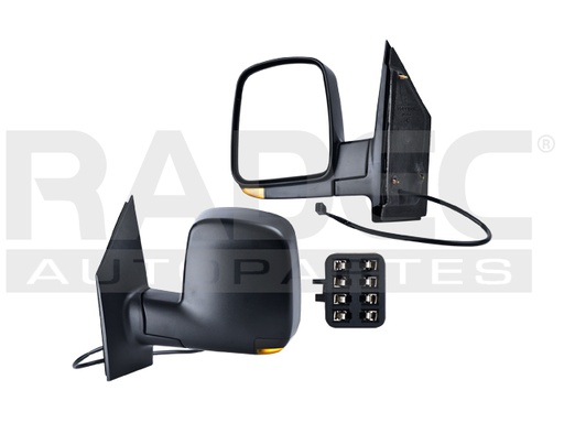 [018-0623-21] ESPEJO CV EXPRESS VAN 03-07 ELECTRICO C/DESENPANANTE C/DIRECCIONAL CORRUGADO 7 PINES BASE/LS/LT/SLE/SLT/1500/2500/3500 V8 8 CILINDROS 4.8/6.0L 3/4 PUERTAS IZQ