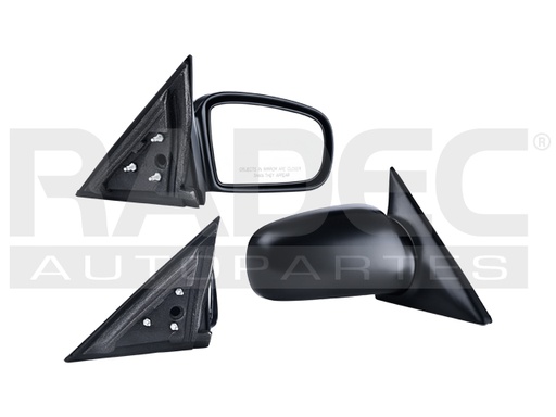 [018-0630-02] ESPEJO CV MALIBU 97-03 MANUAL P/PINTAR GLS/GL/BASE/LS L4/V6 4/6 CILINDROS 2.2/2.4/3.1L 4 PUERTAS DER