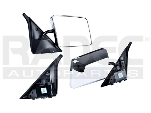 [018-0635-00] ESPEJO CV S-10 82-94 MANUAL CROMADO EL/SLS/GT/SPORT/BASE/LT/SLE/SLT V6 6 CILINDROS 2.5/2.8/4.3L 2/4 PUERTAS DER