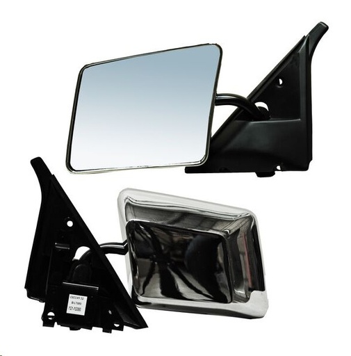 [018-0635-01] ESPEJO CV S-10 82-94 MANUAL CROMADO EL/SLS/GT/SPORT/BASE/LT/SLE/SLT V6 6 CILINDROS 2.5/2.8/4.3L 2/4 PUERTAS IZQ