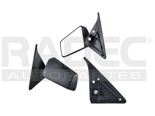 [018-0635-13] ESPEJO CV S-10/SONOMA 82-94 CHICO AMERICANO MANUAL NEGRO HIGH/TIMBERLINE/EL/SLS/GT/SPORT/BASE/SLE IZQ