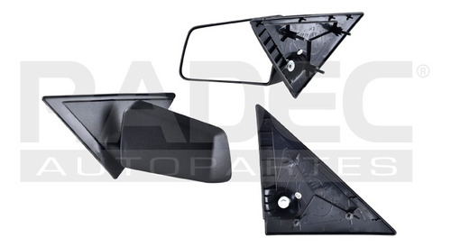 [018-0635-15] ESPEJO CV S-10/SONOMA 95-04 CHICO AMERICANO MANUAL NEGRO EXTREME/ZR5/ZR2/SLS/SS/BASE/LS/SL/SLE IZQ