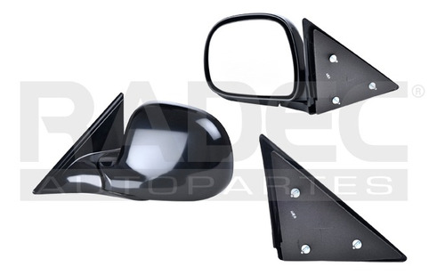 [018-0635-19] ESPEJO CV S-10/BLAZER/SONOMA/BRAVADA 95-97 MANUAL NEGRO GV ZR2/ENVOY/SLS/SS/BASE/LS/LT/SL/SLE/SLT IZQ