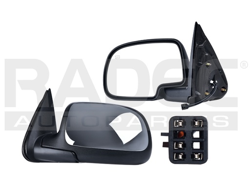 [018-0639-29] ESPEJO CV SILVERADO 99-06 ELECTRICO C/DESENPANANTE CROMADO 5 PINES /1500/2500/3500/LS/LT V8 8 CILINDROS 4.8/5.3/6.0L 2/4 PUERTAS IZQ