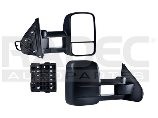 [018-0639-40] ESPEJO CV SILVERADO 14-18 ELECTRICO TELESCOPICO CORRUGADO 3 PINES 2500 HD/3500 V8 8 CILINDROS 5.3/6.0L 2/4 PUERTAS DER
