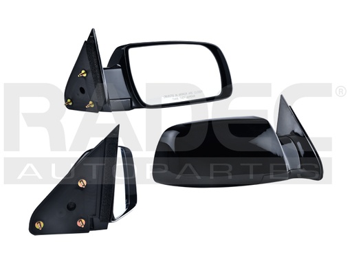 [018-0642-02] ESPEJO CV SUBURBAN 92-98 MANUAL NEGRO LIMITED/WT/BASE/LS/LT/SLE/SLT V8 8 CILINDROS 5.7/6.5/7.4L 2/4 PUERTAS DER