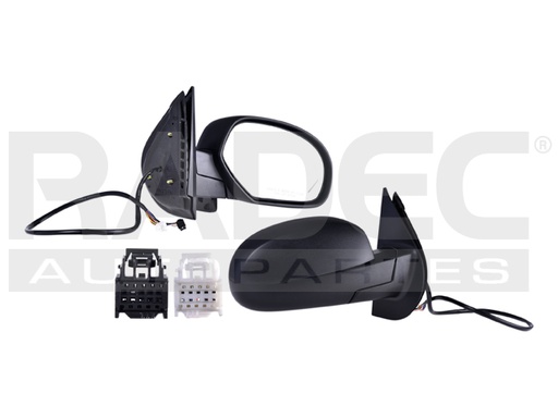 [018-0642-36] ESPEJO CV SUBURBAN 07-14 (U.S.A) ELECTRICO C/DESEMPANANTE C/DIRECCIONAL C/MEMORIA C/LUZ E/ABATIBLE CORRUGADO PREMIUM/HYBRID/PLATINUM/LTZ/BASE/LS/LT/DENALI/SLE/SLT V8 5.3/6.0/6.2L D