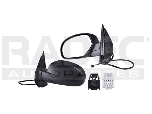 [018-0642-37] ESPEJO CV SUBURBAN 07-14 (U.S.A) ELECTRICO C/DESEMPANANTE C/DIRECCIONAL C/MEMORIA C/LUZ E/ABATIBLE CORRUGADO PREMIUM/HYBRID/PLATINUM/LTZ/BASE/LS/LT/DENALI/SLE/SLT V8 5.3/6.0/6.2L I