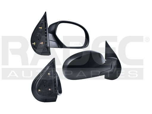 [018-0643-02] ESPEJO CV CHEYENNE/SILVERADO 07-13 MANUAL CORRUGADO NEGRO XFE/WT/HYBRID/LTZ/BASE/LT/DENALI/SLE/SLT DER