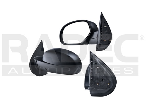 [018-0643-03] ESPEJO CV CHEYENNE/SILVERADO 07-13 MANUAL CORRUGADO NEGRO XFE/WT/HYBRID/LTZ/BASE/LT/DENALI/SLE/SLT IZQ