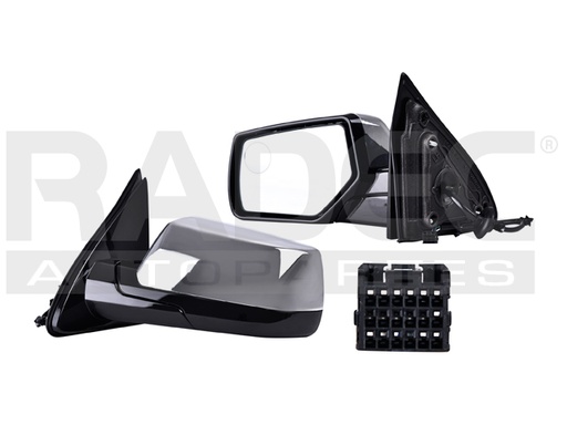 [018-0644-01] ESPEJO CV TAHOE 15-20 ELECTRICO C/DESEMPANANTE CROMADO 5 PINES LS/LT/LTZ/PREMIER/XL/DENALI V8 8 CILINDROS 5.3L 5 PUERTAS IZQ