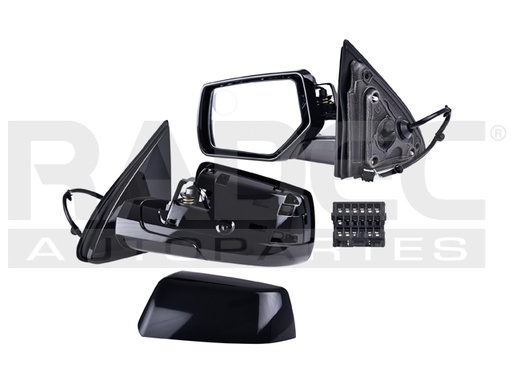[018-0644-03] ESPEJO CV TAHOE 15-20 ELECTRICO C/DESEMPANANTE P/PINTAR 5 PINES LS/LT/LTZ/PREMIER/XL/DENALI V8 8 CILINDROS 5.3L 5 PUERTAS IZQ