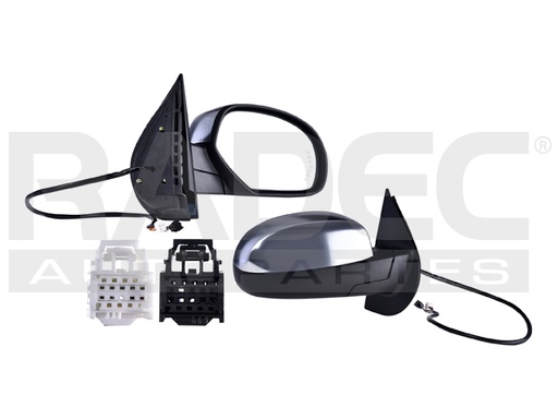 [018-0644-04] ESPEJO CV TAHOE 07-14 ELECTRICO C/DESEMPANANTE C/DIRECCIONAL C/MEMORIA C/LUZ E/ABATIBLE SATINADO HYBRID/LTZ/BASE/LS/LT/Z71/DENALI/SLE/SLT V8 4.8/5.3/6.0/6.6L DER
