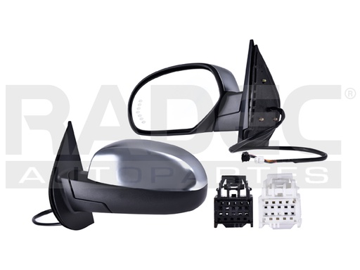 [018-0644-05] ESPEJO CV TAHOE 07-14 ELECTRICO C/DESEMPANANTE C/DIRECCIONAL C/MEMORIA C/LUZ E/ABATIBLE SATINADO HYBRID/LTZ/BASE/LS/LT/Z71/DENALI/SLE/SLT V8 4.8/5.3/6.0/6.6L IZQ