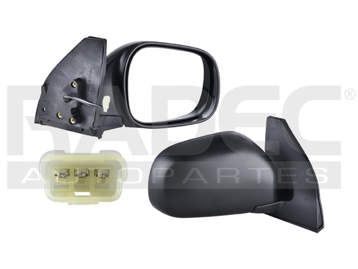 [018-0646-04] ESPEJO CV TRACKER 05-09 ELECTRICO NEGRO 3 PINES DER