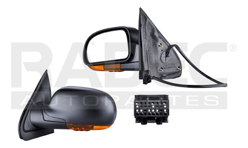 [018-0647-05] ESPEJO CV TRAIL BLAZER 02-09 ELECTRICO C/DESENPANANTE C/DIRECCIONAL NEGRO 7 PINES NORTH/BASE/LS/LT/SLE/SLT V8 8 CILINDROS 4.2/6.0L 4 PUERTAS IZQ