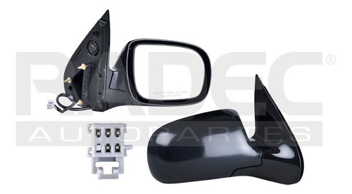 [018-0650-06] ESPEJO CV VENTURE 97-05 ELECTRICO C/DESEMPANANTE CORRUGADO 5 PINES CX/GLS/GL/PREMIER/CXL/BASE/LS/LT DER