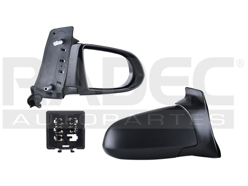 [018-0652-04] ESPEJO CV ZAFIRA 02-05 ELECTRICO NEGRO 3 PINES OPC 2.0/DI 2.0/1.6 CNG/1.8 16V/DTI 2.2 16V/1.6 16V DER