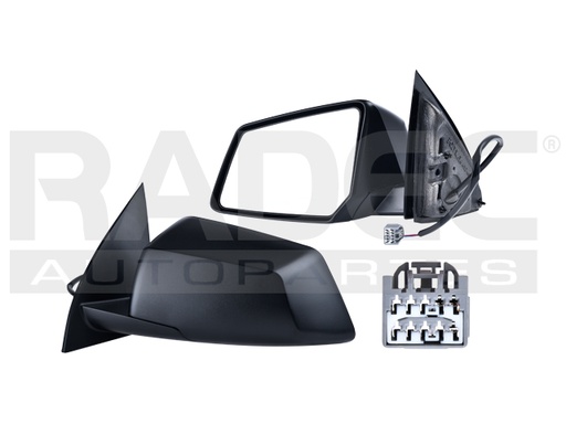 [018-0663-03] ESPEJO CV TRAVERSE 09-17 ELECTRICO CORRUGADO 3 PINES XR/XE/BASE/DENALI/SL/SLE/SLT V6 6 CILINDROS 3.6L 4 PUERTAS IZQ
