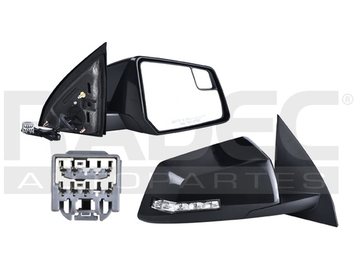 [018-0663-14] ESPEJO CV TRAVERSE 09-17 ELECTRICO C/DESEMPANANTE C/DIRECCIONAL P/PINTAR 7 PINES LTZ/BASE/LS/LT DER