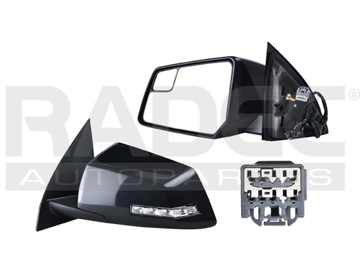 [018-0663-15] ESPEJO CV TRAVERSE 09-17 ELECTRICO C/DESEMPANANTE C/DIRECCIONAL P/PINTAR 7 PINES LTZ/BASE/LS/LT IZQ