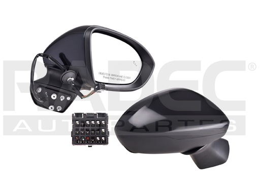 [018-0665-16] ESPEJO CV CRUZE 16-19 ELECTRICO P/SENSOR DE PROXIMIDAD C/DESENPANANTE P/PINTAR L/LS/LT/PREMIER L4 4 CILINDROS 1.4/1.6L 4 PUERTAS DER