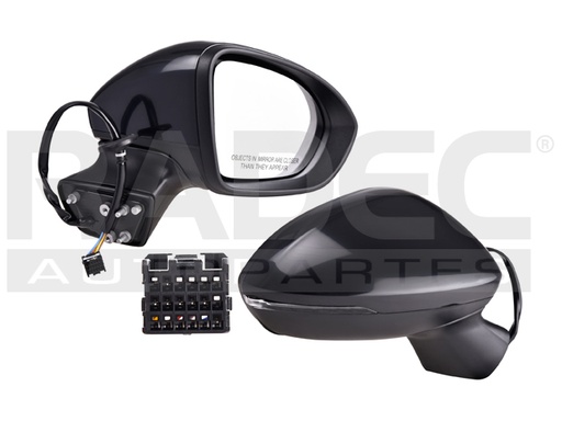 [018-0665-18] ESPEJO CV CRUZE 16-19 ELECTRICO C/DIRECCIONAL C/DESENPANANTE P/PINTAR 7 PINES L/LS/LT/PREMIER L4 4 CILINDROS 1.4/1.6L 4 PUERTAS DER