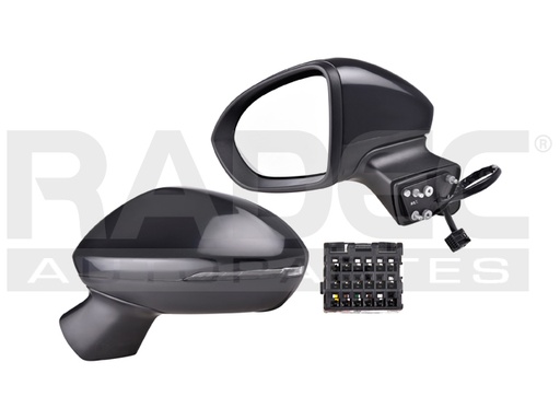 [018-0665-19] ESPEJO CV CRUZE 16-19 ELECTRICO C/DIRECCIONAL C/DESENPANANTE P/PINTAR 7 PINES L/LS/LT/PREMIER L4 4 CILINDROS 1.4/1.6L 4 PUERTAS IZQ