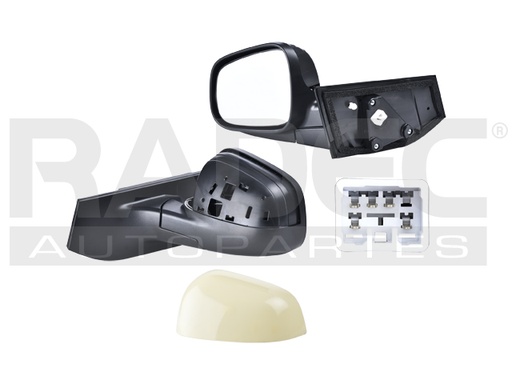 [018-0666-05] ESPEJO CV SPARK 11-17 LINEA ANTERIOR ELECTRICO P/PINTAR C/DESEMPANANTE 5 PINES BYTE/DOT/ZMX/LTZ/BASE/LS/LT IZQ
