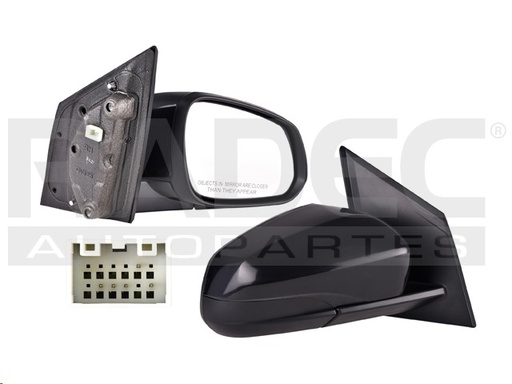 [018-0666-18] ESPEJO CV SPARK 16-21 ELECTRICO P/PINTAR LINEA NUEVA 3 PINES LT L4 4 CILINDROS 1.4L 5 PUERTAS DER